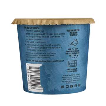 Kodiak Cakes Minute Muffins, Mountain Blueberry, 2.29 Ounce (Pack of 12) (Packaging May Vary)