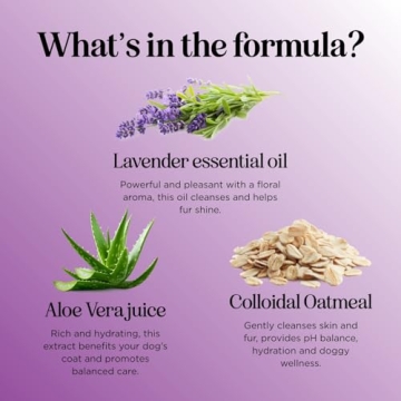 Soothing Oatmeal Dog Shampoo for Healthy Skin and Coat