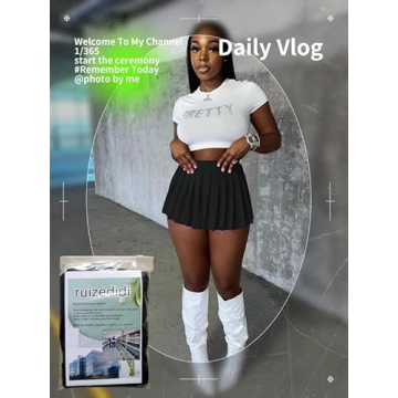 Chic Mini Skater A-line Skirts for Women in Black