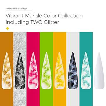 BURANO Marble Nail Gel Polish Set for Effortless Nail Art