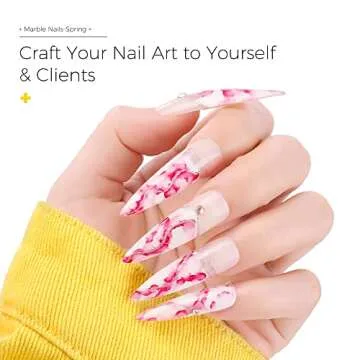 BURANO Marble Nail Gel Polish Set for Effortless Nail Art