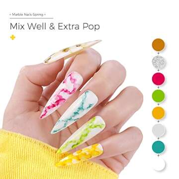 BURANO Marble Nail Gel Polish Set for Effortless Nail Art