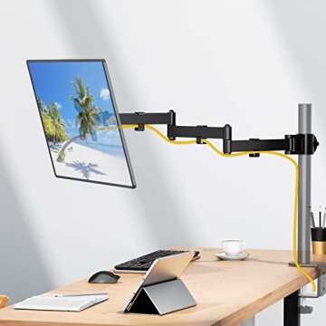 WALI Adjustable Monitor Arm for Ergonomic Workspace