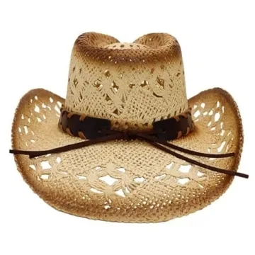 Charming TOVOSO Straw Cowboy Hat - Perfect for All Outdoors