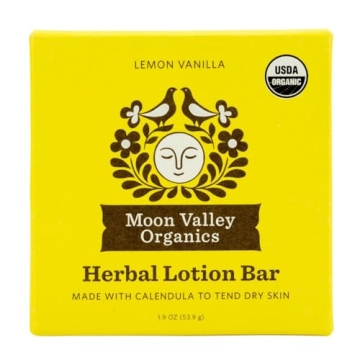 Moon Valley Organics Herbal Lotion Bar Best for Dry Skin