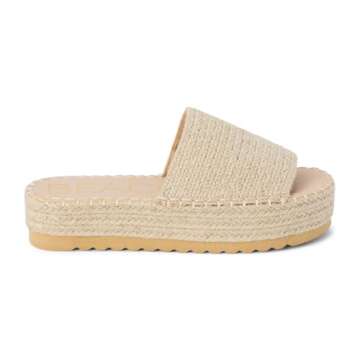 BEACH by Matisse Womens Del Mar Platform Athletic Casual Sandals - Natural 8