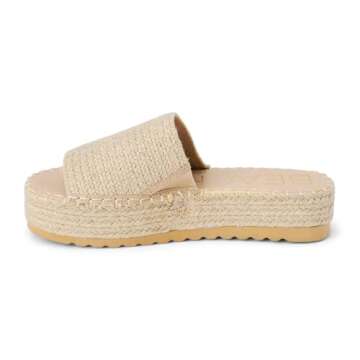 BEACH by Matisse Womens Del Mar Platform Athletic Casual Sandals - Natural 8