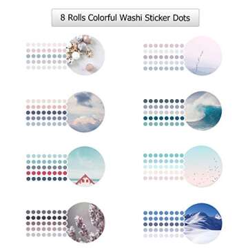 NOGAMOGA Colorful Washi Dot Stickers - 10000+ Pieces