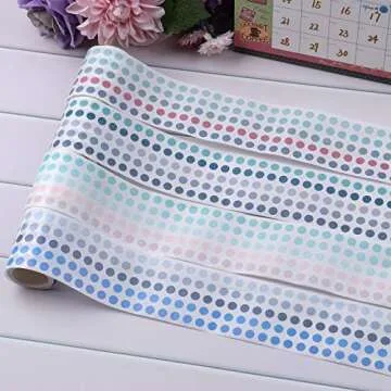 NOGAMOGA Colorful Washi Dot Stickers - 10000+ Pieces