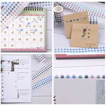 NOGAMOGA Colorful Washi Dot Stickers - 10000+ Pieces