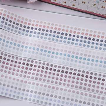 NOGAMOGA Colorful Washi Dot Stickers - 10000+ Pieces