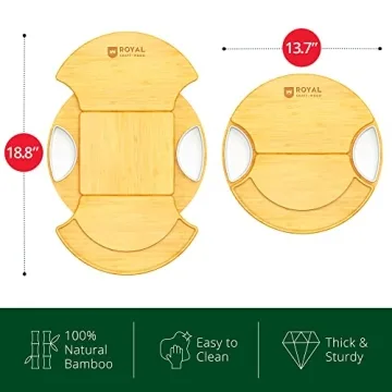 Royal Craft Wood Cheese Board Set for Charcuterie Lovers