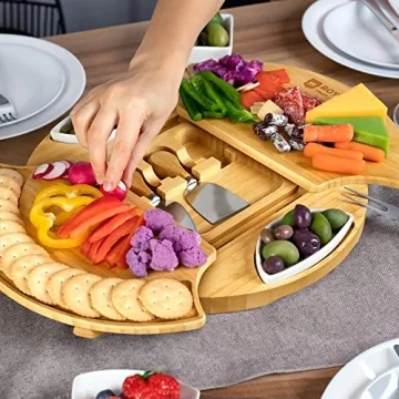 Royal Craft Wood Cheese Board Set for Charcuterie Lovers