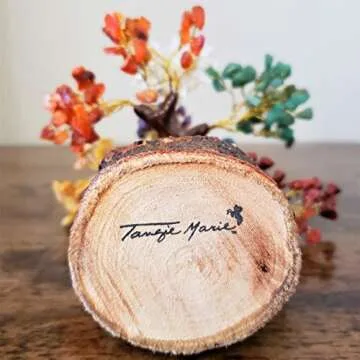 Tangie Marie Premium Seven Chakra Crystal Tree for Positive Energy Money Gemstone Bonsai Tree for Good Luck Prosperity Reiki Life Money Feng Shui Meditation Decor