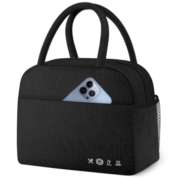 KUBYA Lunch Bag Women, Lunch Box for Women Men Insulated Reusable Lunch Bag Large Capacity Lunch Tot...