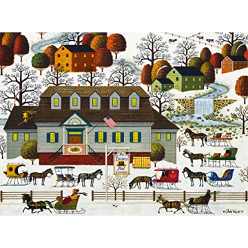 Buffalo Games - Charles Wysocki Beaver Hat Tavern - 1000 Piece Jigsaw Puzzle for Adults - Perfect fo...