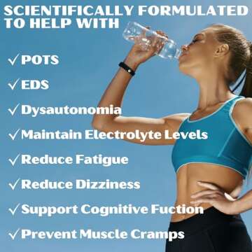 Sodium Chloride Tablets 1gm | Electrolyte Salt for POTS Syndrome and Dysautonomia Support | Rapid Rehydration| 15.4gr. | 300 Count | Made in The USA