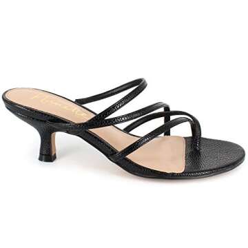 Nanette Nanette Lepore womens DAHLIA Heeled Sandal , Black , 8 medium US