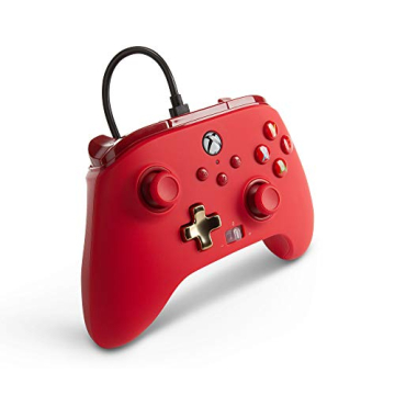 PowerA Wired Controller for Xbox Series X|S, Red with Custom Buttons