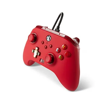 PowerA Wired Controller for Xbox Series X|S, Red with Custom Buttons