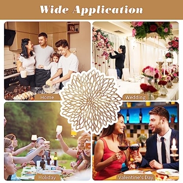 Elegant Gold Round Placemats for Every Celebration