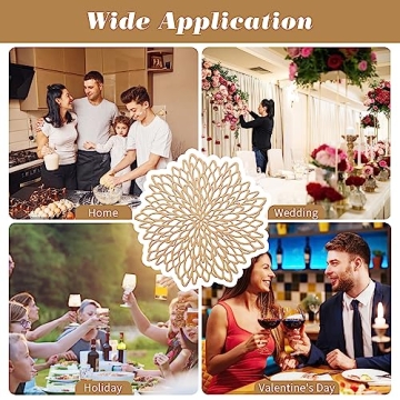 Elegant Gold Round Placemats for Every Celebration