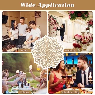 Elegant Gold Round Placemats for Every Celebration