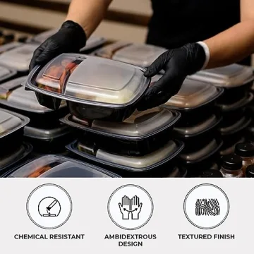 ForPro Disposable Nitrile Gloves 100-Count, Latex-Free, 4 Mil