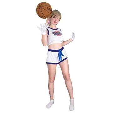 Cosplay.fm Women's Bunny Cosplay Costume Full outfit with Top Shorts Bunny Ears Tail Gloves