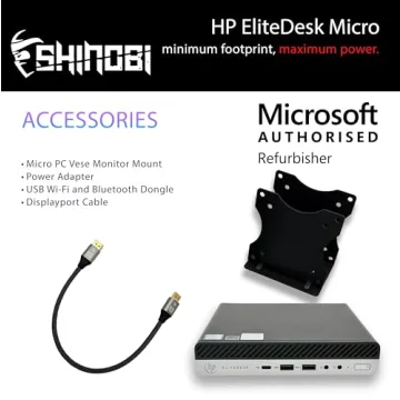 HP EliteDesk 800 G5 Mini PC with Intel i5, 16GB RAM & SSD