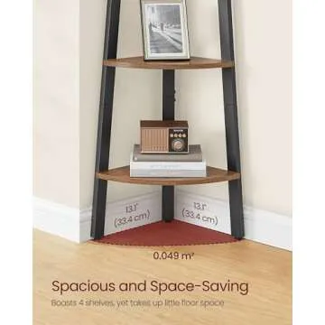 Stylish VASAGLE Corner Shelf Stand for Every Room