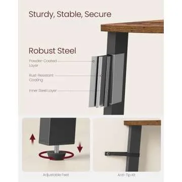 Stylish VASAGLE Corner Shelf Stand for Every Room