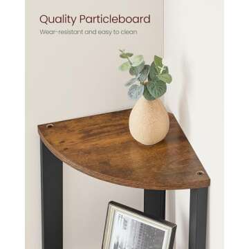 Stylish VASAGLE Corner Shelf Stand for Every Room