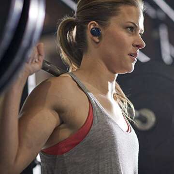 Bose SoundSport Free, True Wireless Earbuds, (Sweatproof Bluetooth Headphones for Workouts and Sports), Midnight Blue / Citron