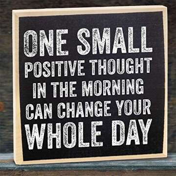 Inspirational Rustic Wooden Quote Sign for Home Decor