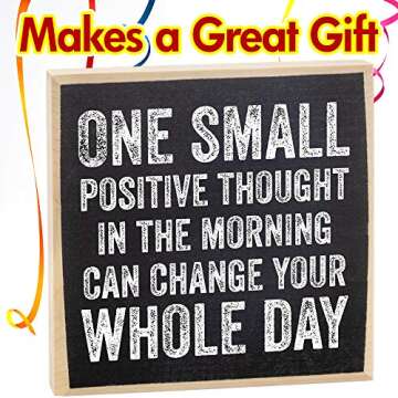 Inspirational Rustic Wooden Quote Sign for Home Decor