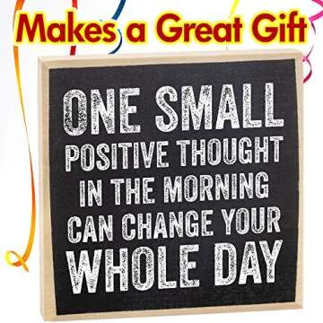 Inspirational Rustic Wooden Quote Sign for Home Decor