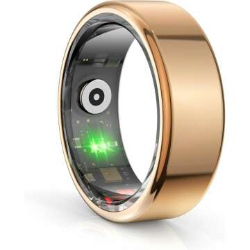 Smart Ring Fitness Tracker: Heart Rate, Sleep, Oximetry, Exercise Monitoring