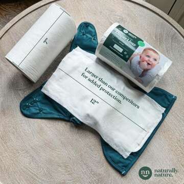 Naturally Nature Disposable Cloth Diaper Liners, Eco-Friendly, 400 Count