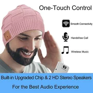 Bluetooth Beanie Headphones Hat Unique Tech Gifts Stocking Stuffer