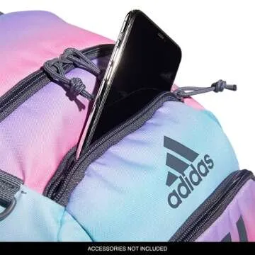 adidas Creator 2.0 Backpack (21L) Durable Small Athletic Student Laptop Bag for Boys/Girls, Gradient Rose Tone Pink/Onix Grey, One Size