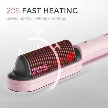 Tymo Ring Hair Straightener Brush for Effortless Styling