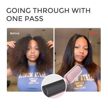 Tymo Ring Hair Straightener Brush for Effortless Styling