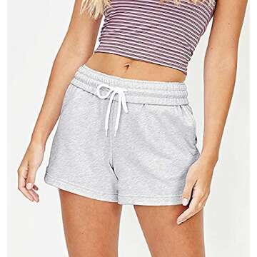 Y2k High Waist Wide Leg Workout Shorts for Women Casual Gym Yoga Running Summer SweatShorts Streetwe...