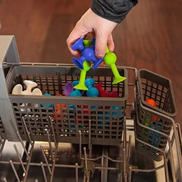 Fat Brain Toys Mini Squigz 30-Piece Set for Fun Play