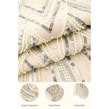 Buy BABEYOND 1920s Beaded Flapper Dress Online