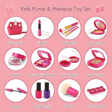 Engaging Toddler Pretend Makeup Kit for 3-7 Year Olds