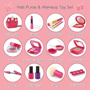 Engaging Toddler Pretend Makeup Kit for 3-7 Year Olds
