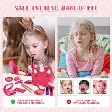 Engaging Toddler Pretend Makeup Kit for 3-7 Year Olds