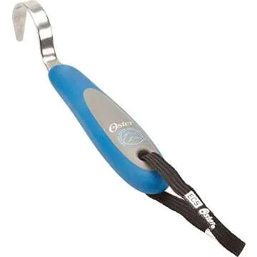 Durable Oster Equine Care Horse Hoof Pick in Blue for Easy Grooming